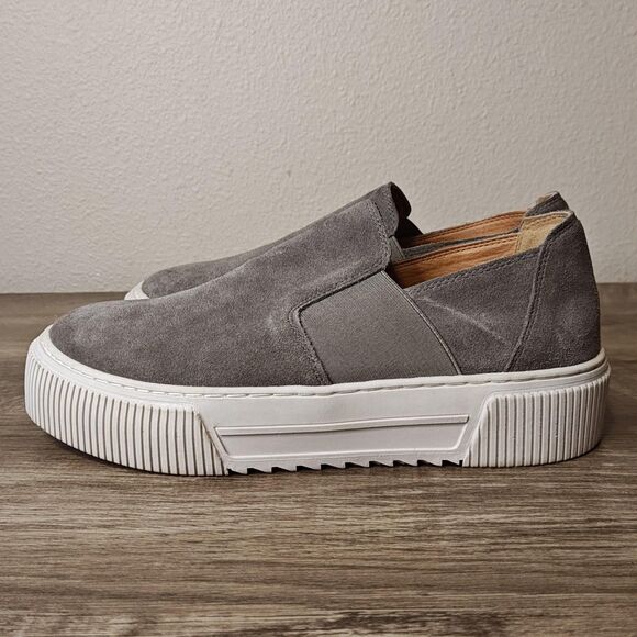 Lucky Brand Shoes Womens Size 9 Suede Slip On Platform Marlena Loafers Comfort - Picture 5 of 13